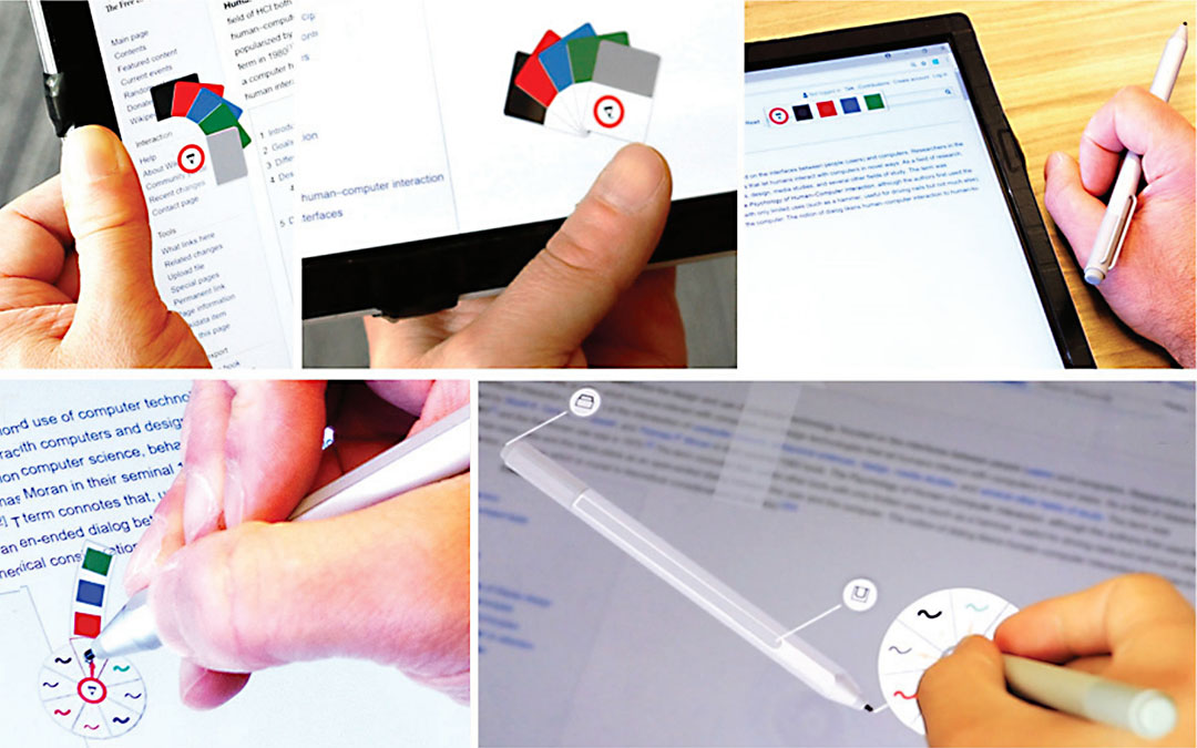 Sensing Posture-Aware Pen+Touch Interaction on Tablets teaser image